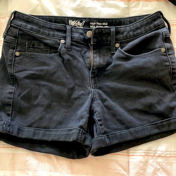 Mossimo Supply Co. high rise midi shorts - Picture 1 of 3